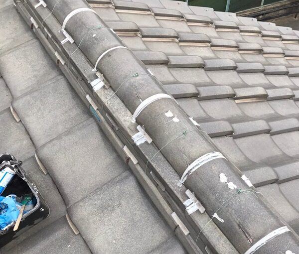 東京都葛飾区　K様邸　雨漏り補修工事　屋根からの雨漏り　シーリングによる補修 (7)