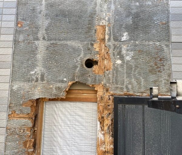 東京都江戸川区　K様邸　雨漏り補修　外壁からの雨水侵入　タイル外壁 (8)