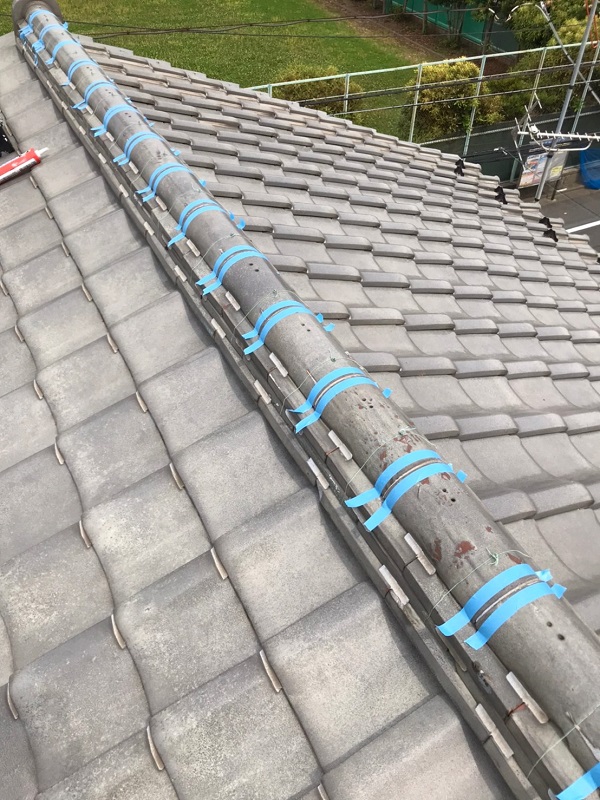 東京都葛飾区　K様邸　雨漏り補修工事　屋根からの雨漏り　シーリングによる補修 (3)