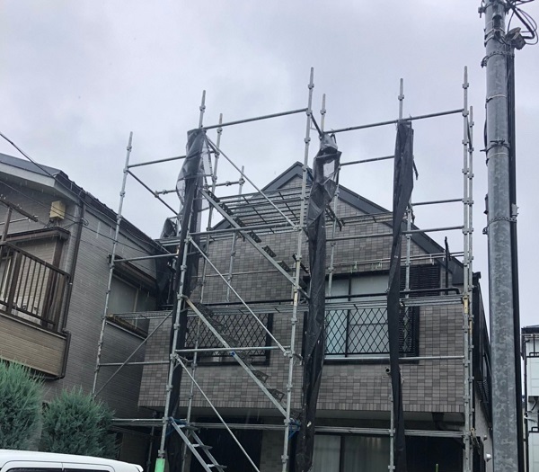 東京都江戸川区　K様邸　雨漏り補修　外壁からの雨水侵入　タイル外壁 (7)1