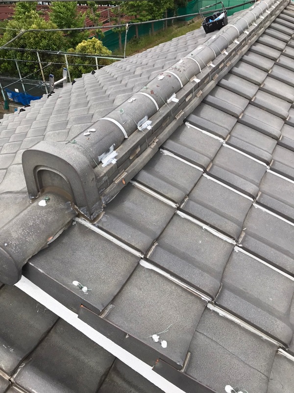 東京都葛飾区　K様邸　雨漏り補修工事　屋根からの雨漏り　シーリングによる補修 (8)